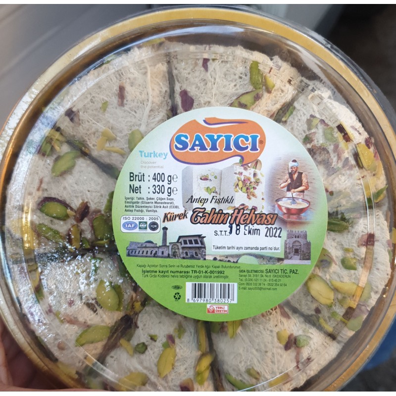 SAYICI FISTIKLI HELVA 330 GR.