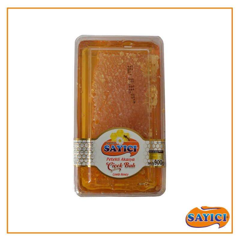 SAYICI PETEKLİ AKASYA ÇİÇEK BALI 900 GR.