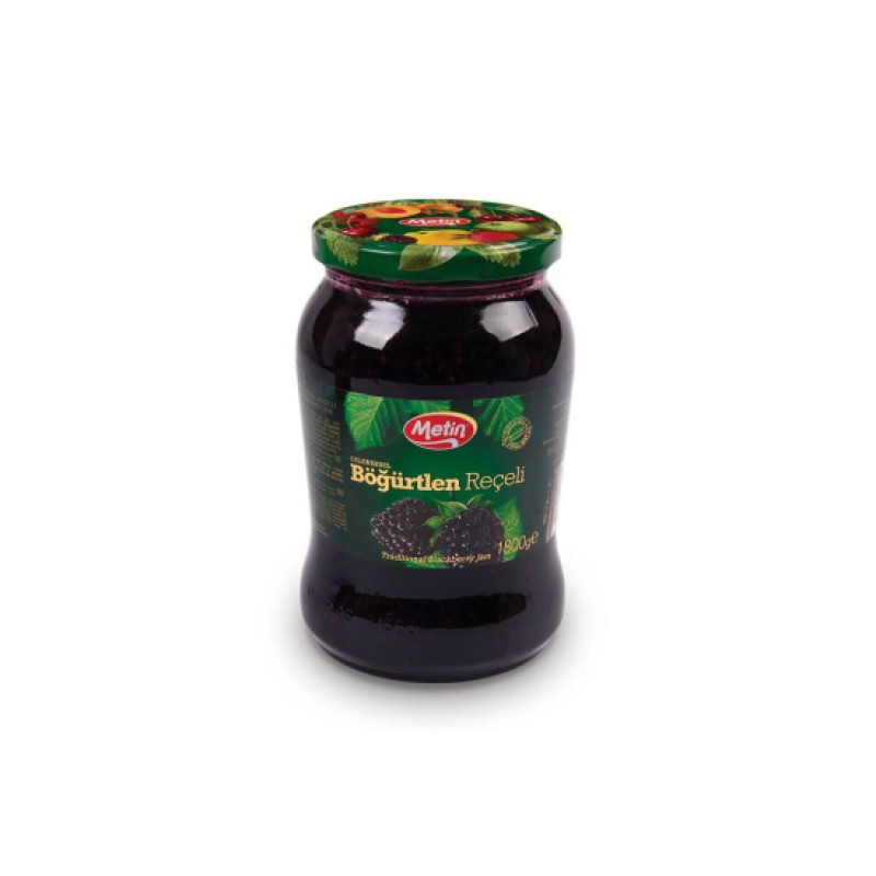 METİN BÖĞÜRTLEN REÇELİ 1500G CAM KAVANOZ